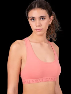 Dames 1-pack Racerback Effen-Muchachomalo Hot