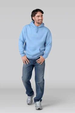 Heren Hoodie Lichtblauw-Muchachomalo Outlet