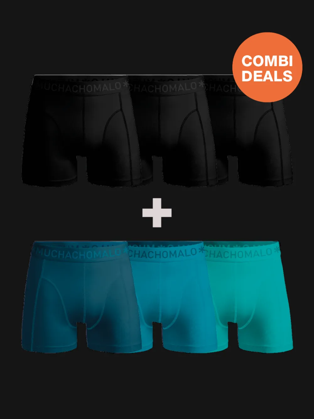 Heren 3+3-pack Boxershorts-Muchachomalo Hot