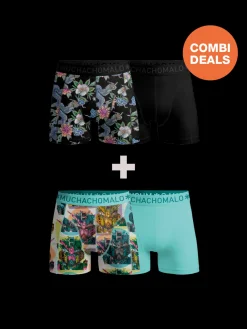 Heren 2+2-pack Boxershorts-Muchachomalo Sale