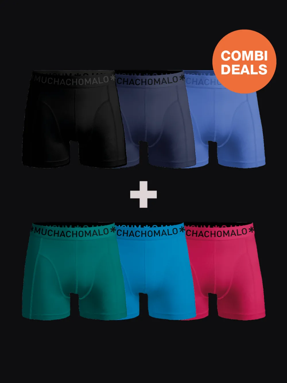 Heren 3+3-pack Boxershorts-Muchachomalo Sale