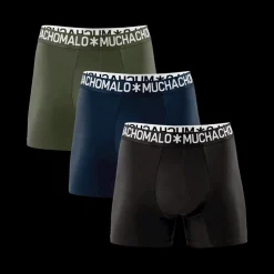 Heren 3-pack Boxershorts Effen Licht Katoen-Muchachomalo Clearance
