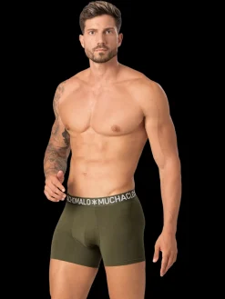 Heren 3-pack Boxershorts Effen Licht Katoen-Muchachomalo Clearance