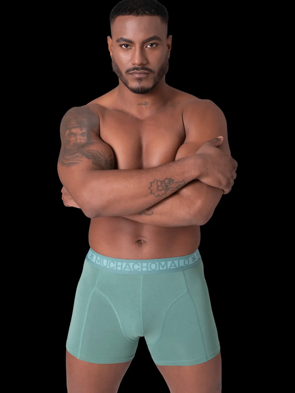 Heren 2-pack Boxershorts Effen-Muchachomalo Clearance