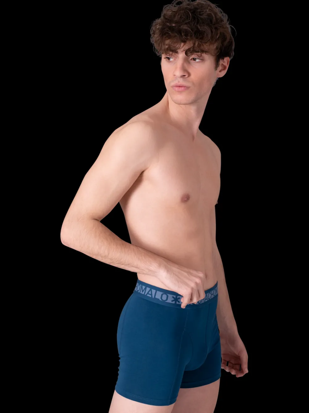 Heren 2-pack Boxershorts Effen-Muchachomalo Clearance