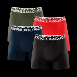 Heren 4-pack Boxershorts Effen Licht Katoen-Muchachomalo Outlet