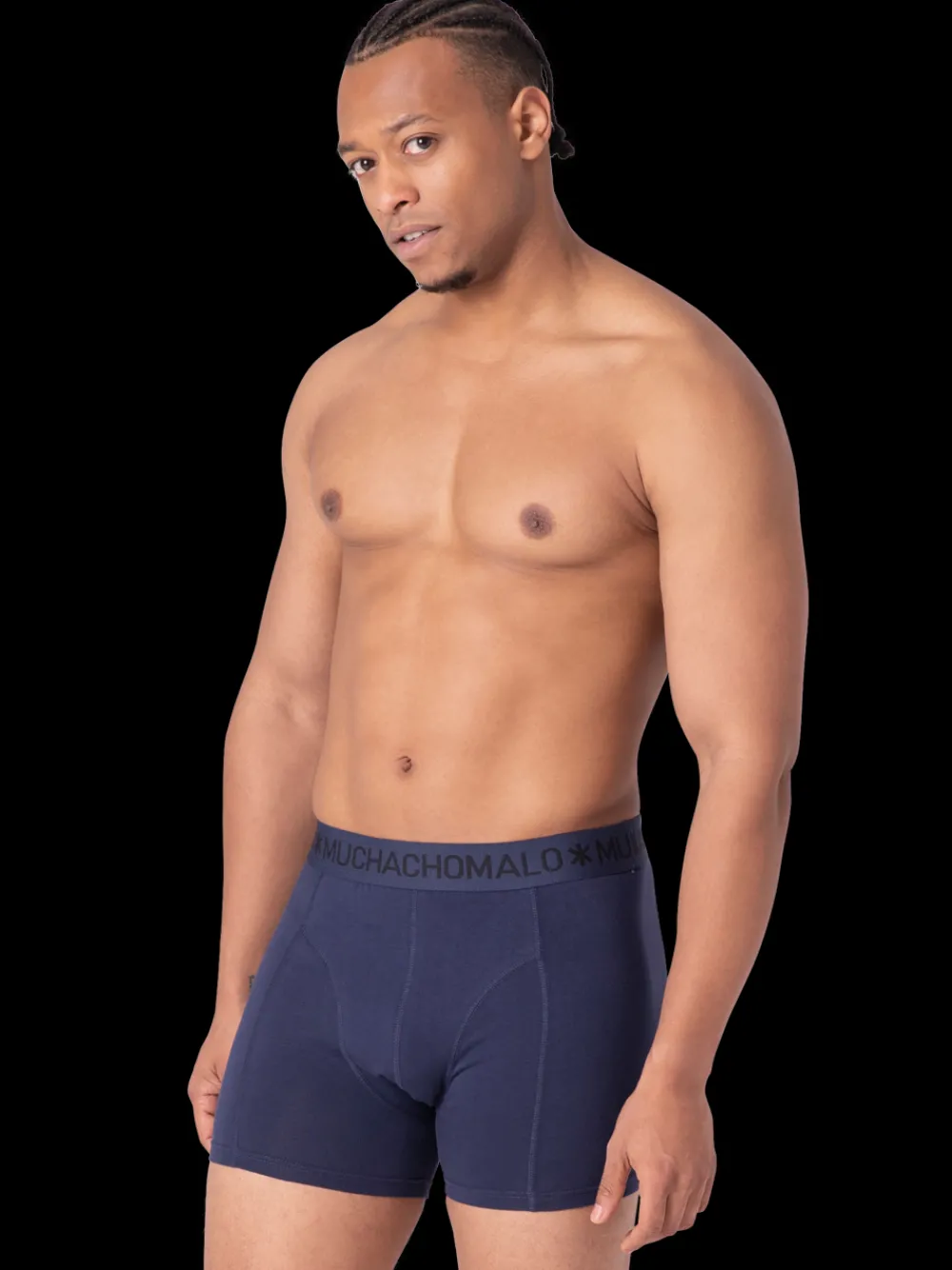 Heren 2+2-pack Boxershorts Effen-Muchachomalo Online