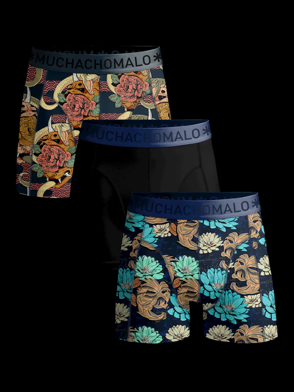 Heren 3-pack Boxershorts Leafs Lick it-Muchachomalo Clearance