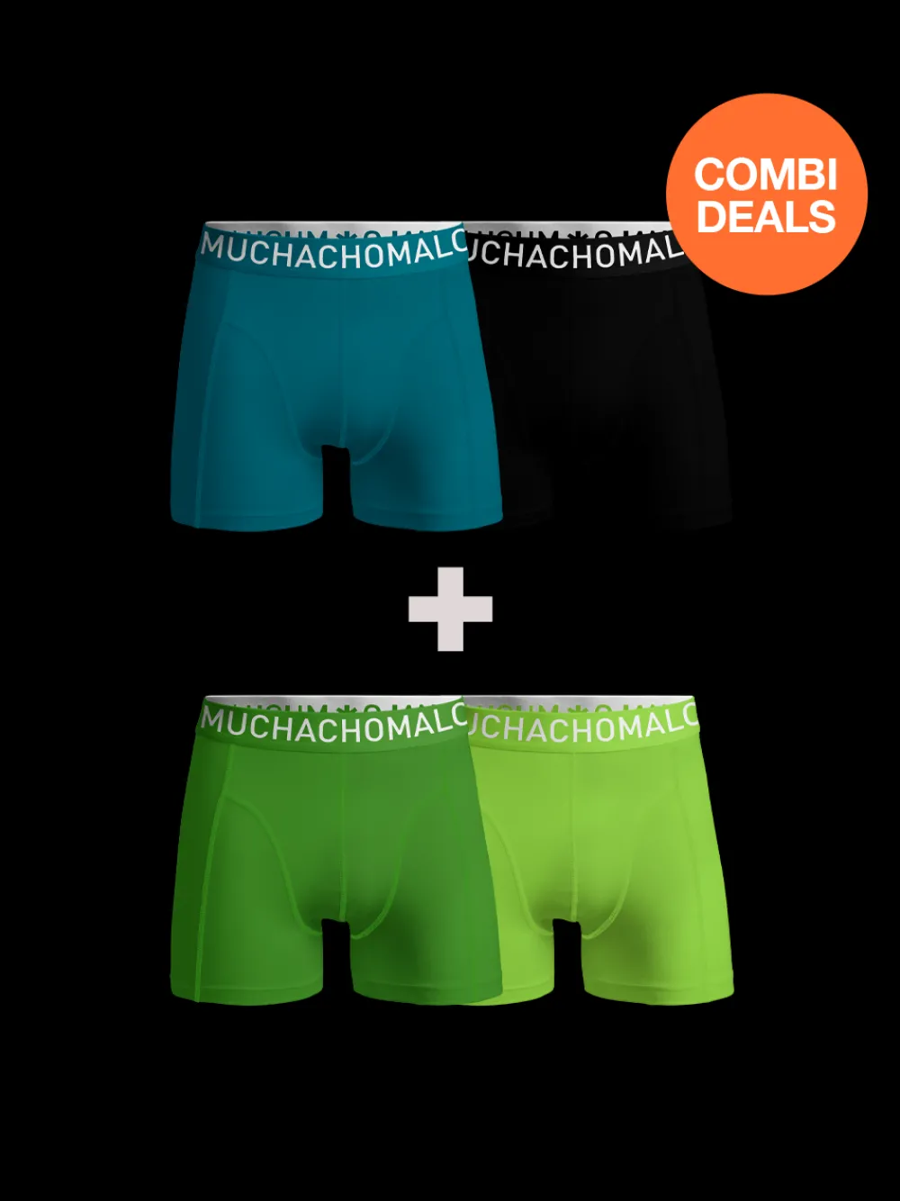 Heren 2+2-pack Boxershorts Light Cotton-Muchachomalo Hot