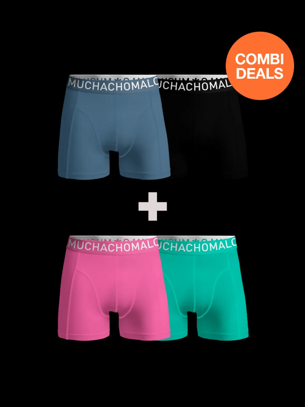Heren 2+2-pack Boxershorts Light Cotton-Muchachomalo Best