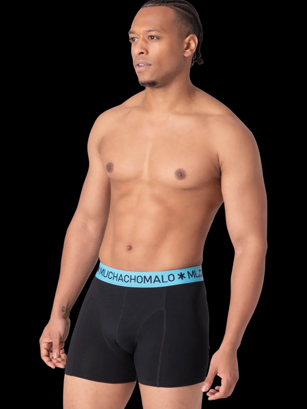 Heren 2+2-pack Boxershorts Print/Effen-Muchachomalo Best