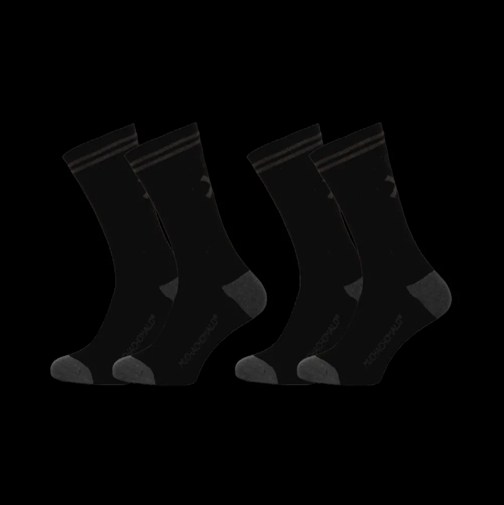 Heren 2-pack Effen Sokken Lang-Muchachomalo Outlet