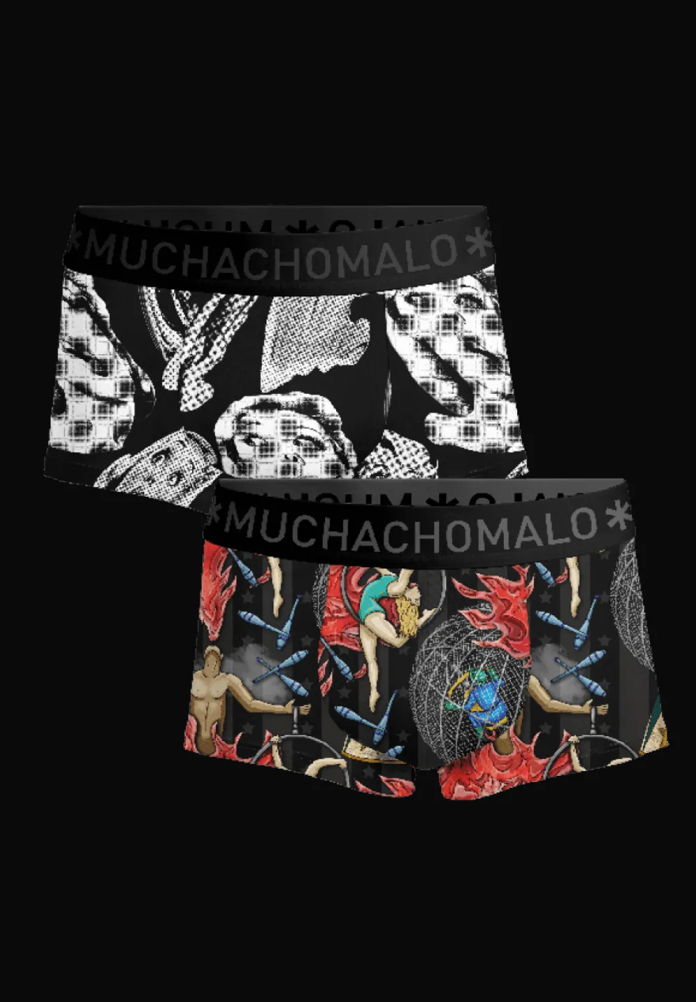 Heren 2-pack Trunks Circus-Muchachomalo Clearance