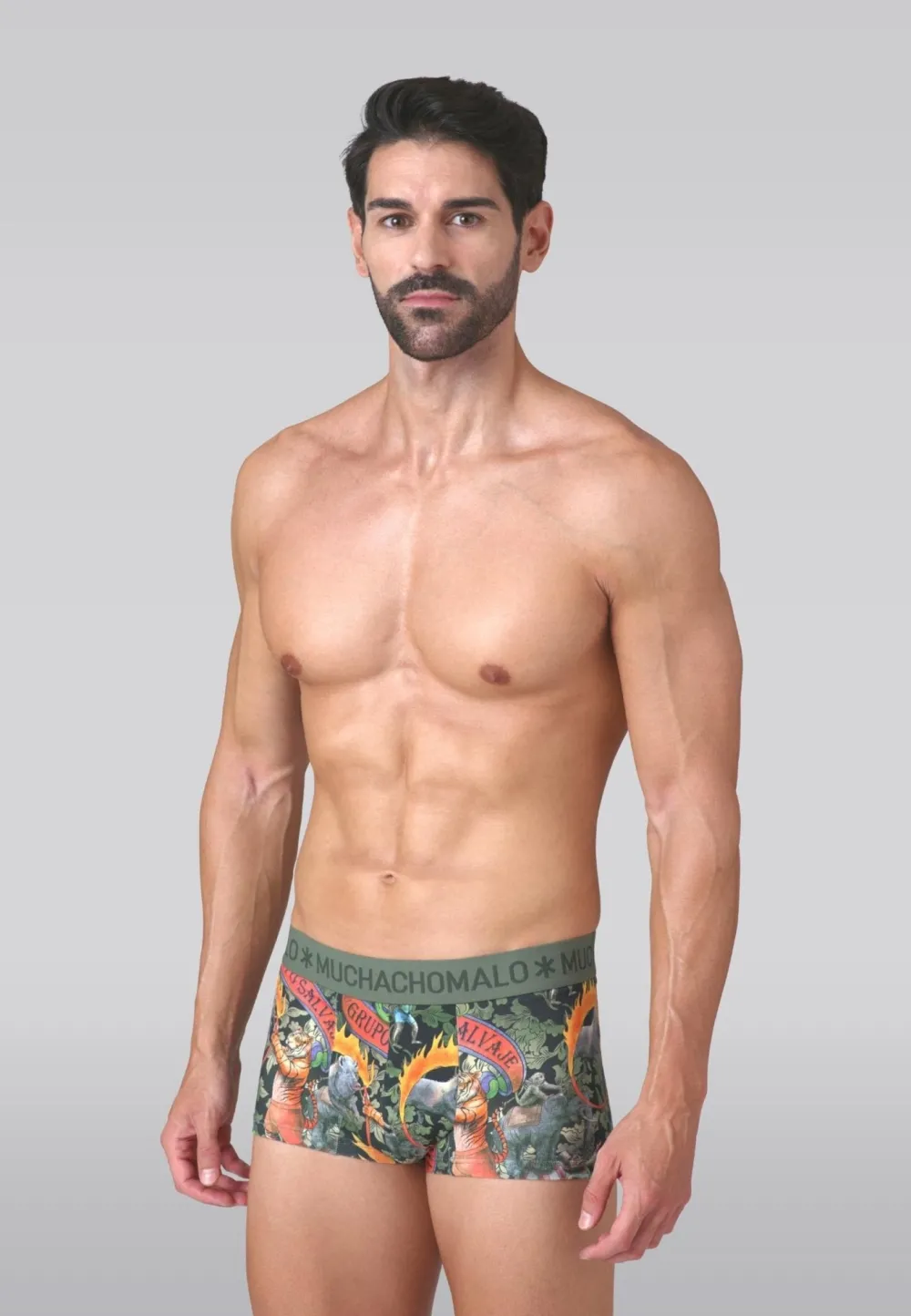 Heren 3-pack Trunks Circus Animals-Muchachomalo New