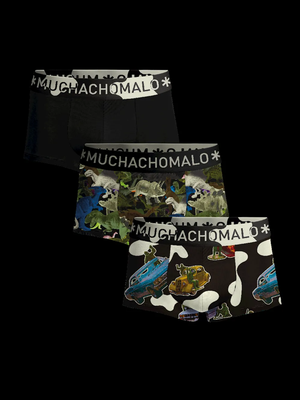 Heren 3-pack Trunks Figures-Muchachomalo Discount