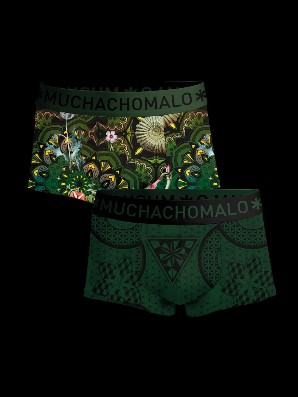 Heren 2-pack Trunks Geometric-Muchachomalo Clearance