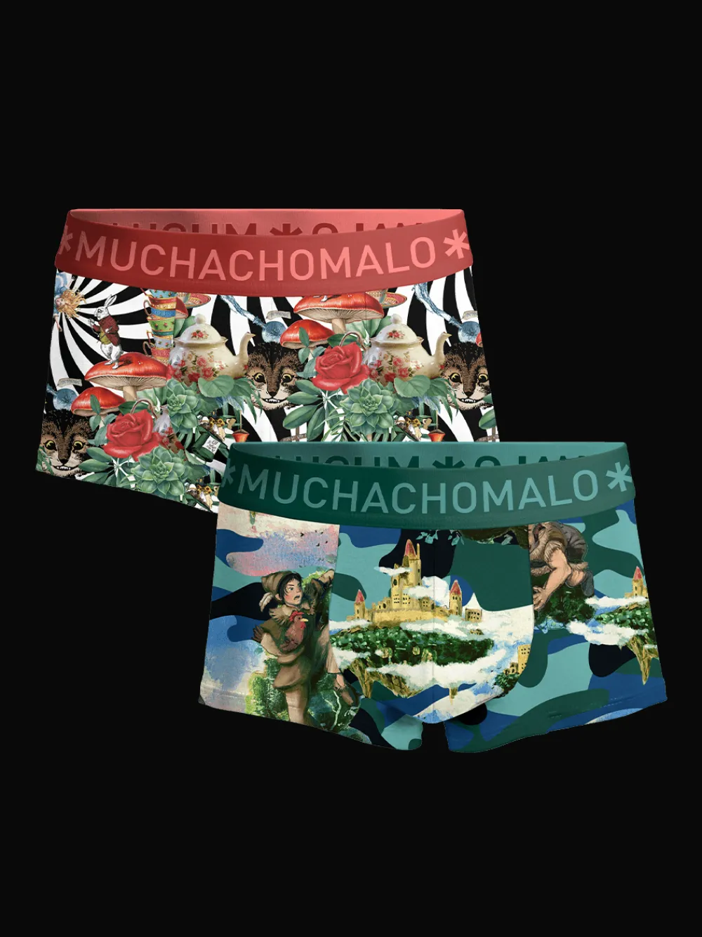 Heren 2-pack Trunks Jackbean Alicewonder-Muchachomalo Best