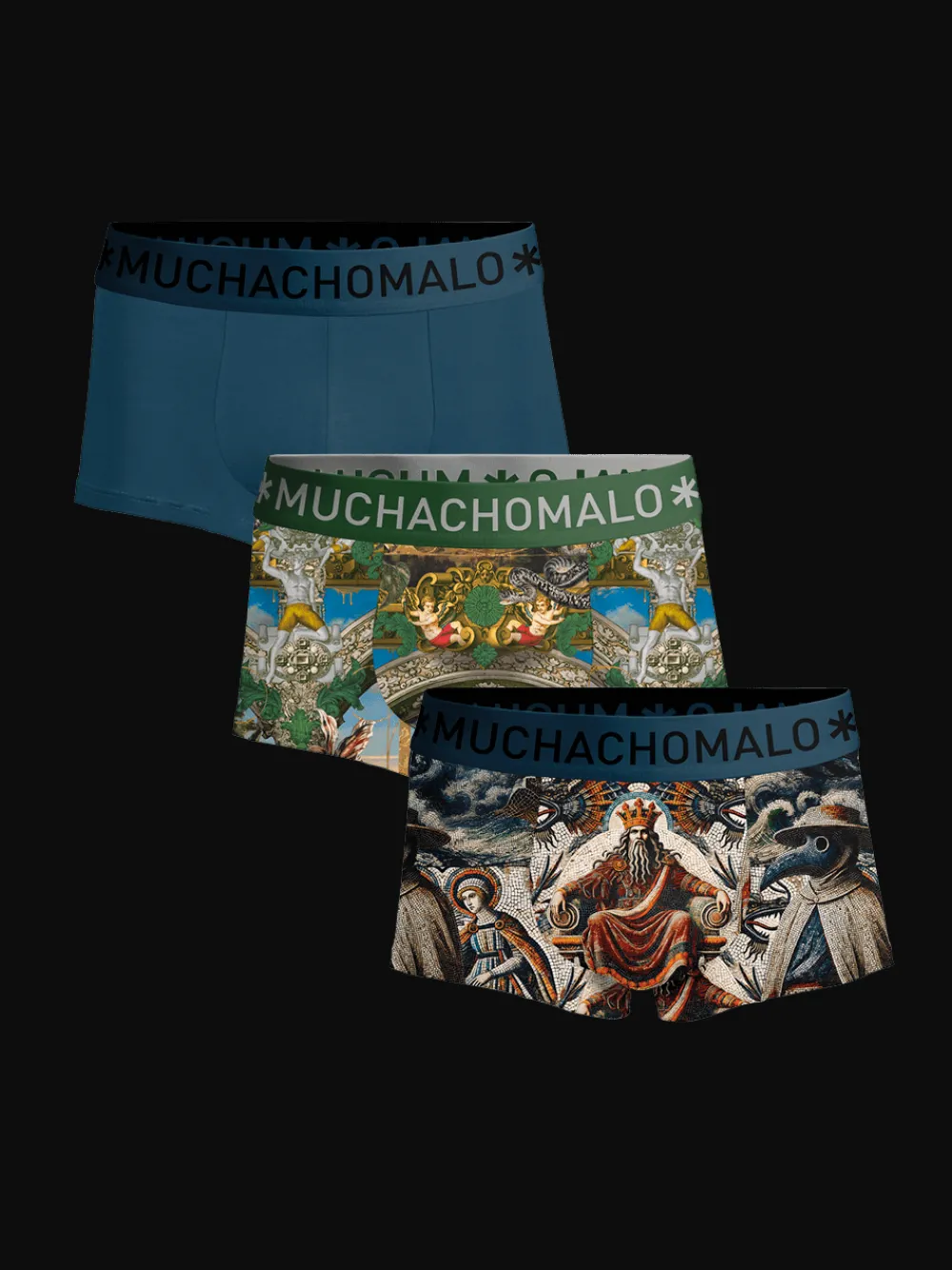 Heren 3-pack Trunks Premodern-Muchachomalo Hot