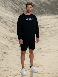 Heren Print Sweater Zwart-Muchachomalo Sale