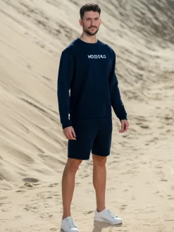 Heren Sweater Blauw-Muchachomalo Outlet