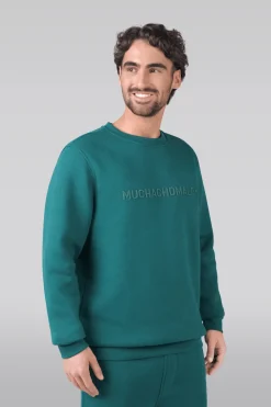 Heren Sweater Groen-Muchachomalo Clearance