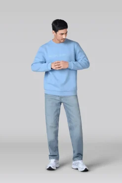 Heren Sweater Lichtblauw-Muchachomalo Discount