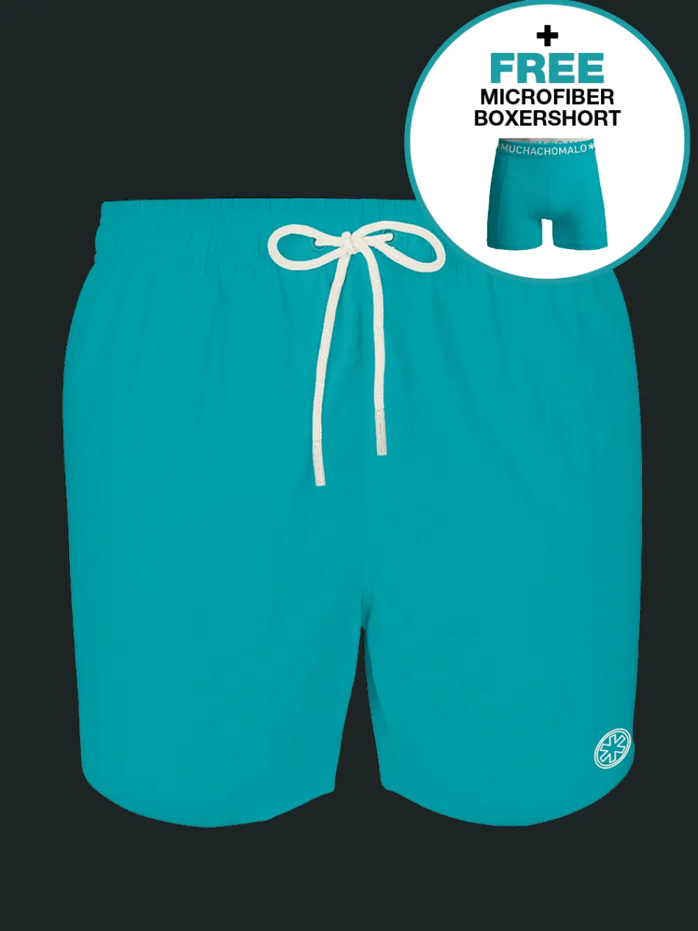 Heren zwembroek blauw-Muchachomalo Hot