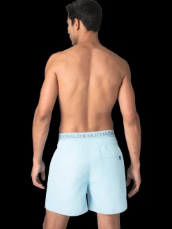 Heren Zwembroek Lichblauw + Gratis Microfiber boxershort-Muchachomalo Hot