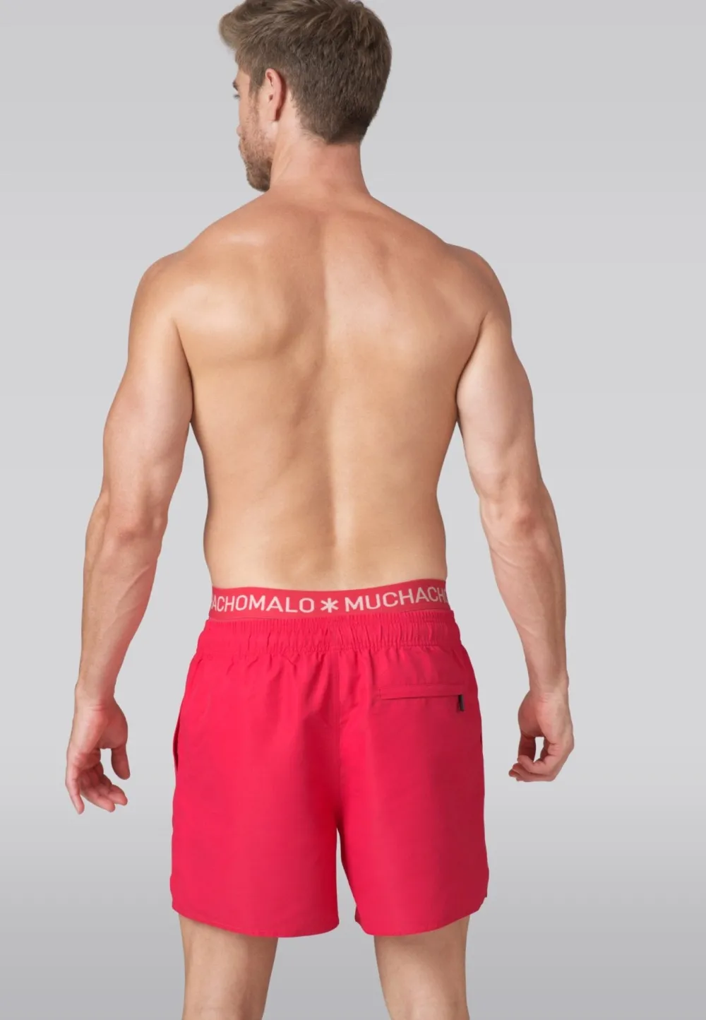 Heren zwembroek neon roze-Muchachomalo