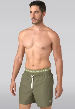 Heren zwembroek olijfgroen-Muchachomalo Best