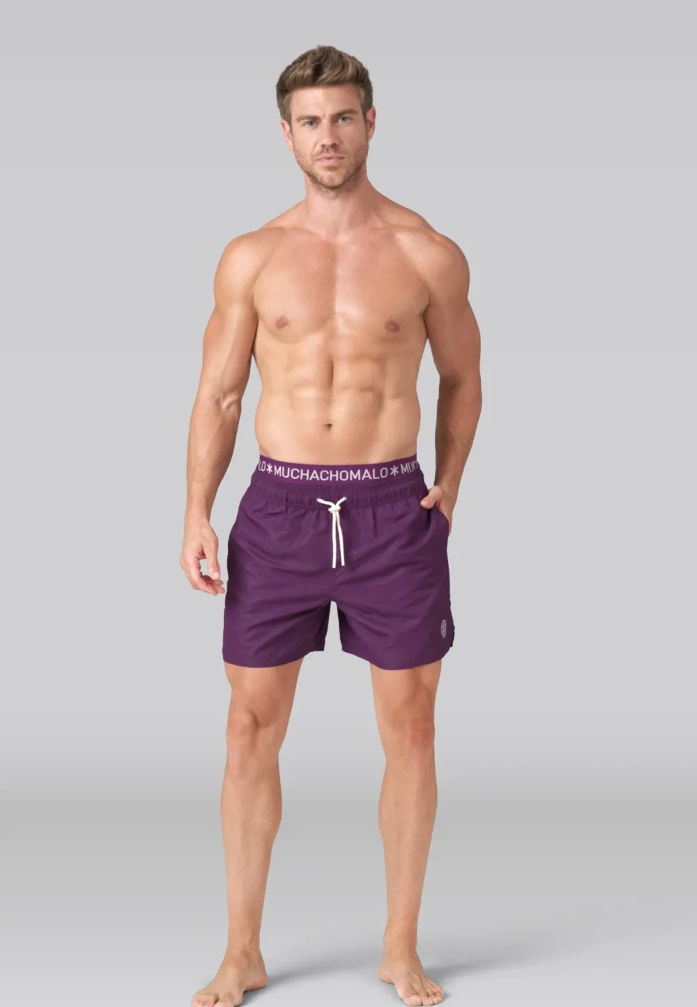 Heren zwembroek paars-Muchachomalo Outlet