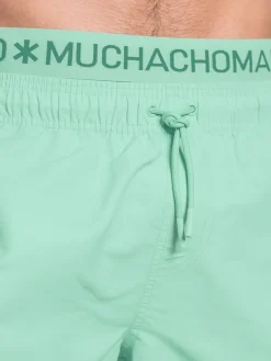 Heren Zwembroek Print Lichtgroen + Gratis Microfiber boxershort-Muchachomalo Discount