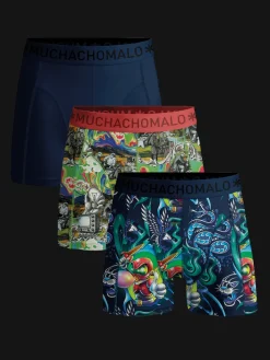 Jongens 3-pack Boxershorts New School-Muchachomalo Clearance