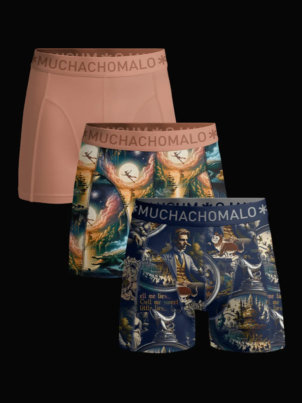 Jongens 3-pack Boxershorts Pinocchio Peter-Muchachomalo Best