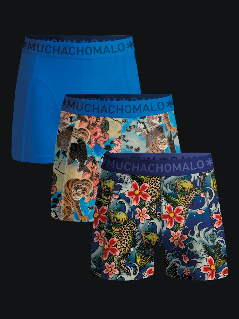 Jongens 3-pack Boxershorts Irezumi-Muchachomalo Hot