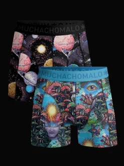 Jongens 2-pack Boxershorts Inner Outer Space-Muchachomalo Discount
