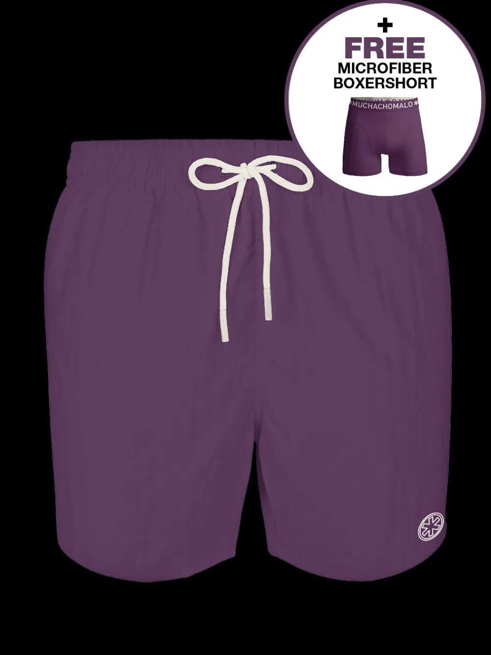 Jongens zwembroek paars-Muchachomalo New