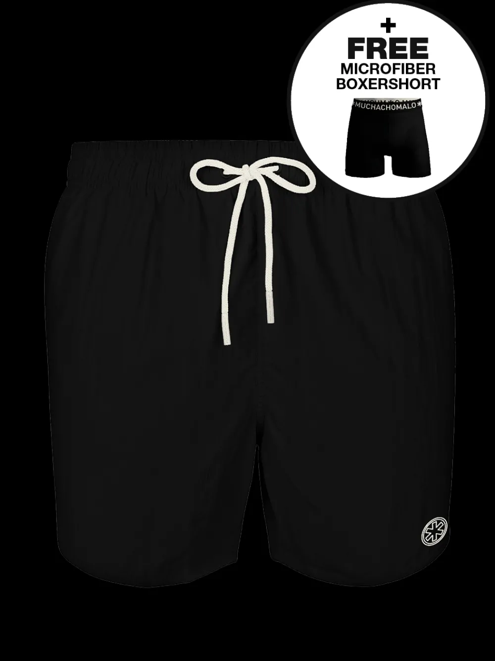 Jongens zwembroek zwart-Muchachomalo New