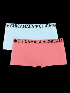 Meisjes 2-pack Boxershorts Effen-Muchachomalo