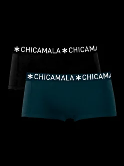 Meisjes 2-pack Boxershorts Effen-Muchachomalo Hot